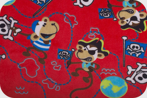 Pirate Monkey Cuddle Red